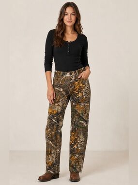Wrangler ProGear Woman’s Camoflauge Realtree Straight Jeans